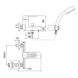 Bateria Valvex LIBRA chrom 2451450 WYPRZEDAŻ
